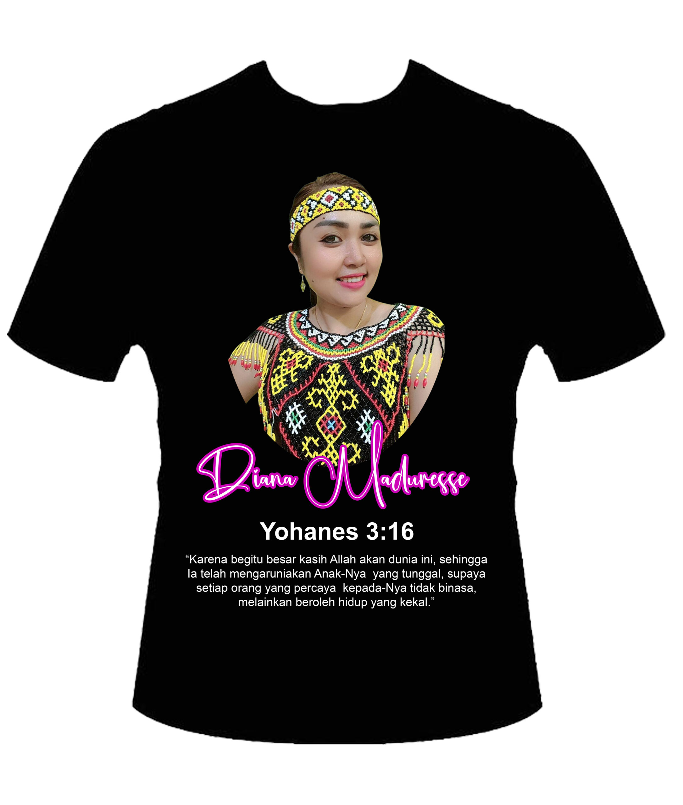 Kaos Hitam Elegant 01 Maduresse